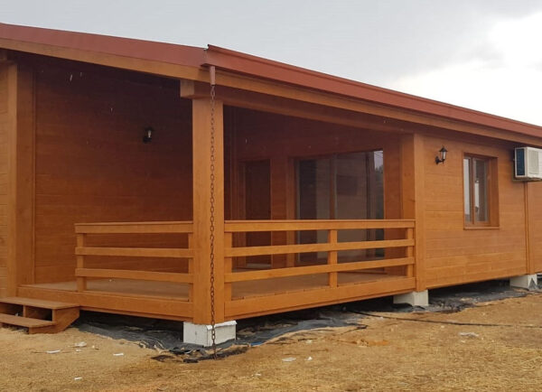 Maison modulaire T2 en bois – 92 m² – 2 chambres, style rustique chaleureux – Image 10