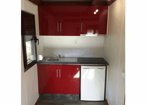 Maison mobile T1 de 33 m² – Style rustique, 1 chambre, compacte et chaleureuse – Image 2