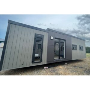 Mobil-home neuf Louisiane TAOS D4 – 2 chambres – 2 salles de bain – Isolation 4 saisons – Design haut de gamme – 10,08 x 4,30 m