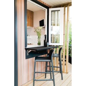 Mobil-home O’HARA Living 2 chambres – 28 m² – Séjour central – Accès salle d’eau privatif – Design élégant